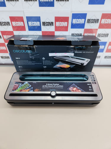 Envasadora Vacío 120W SealVac 120 SteelCut Multicolor Cecotec